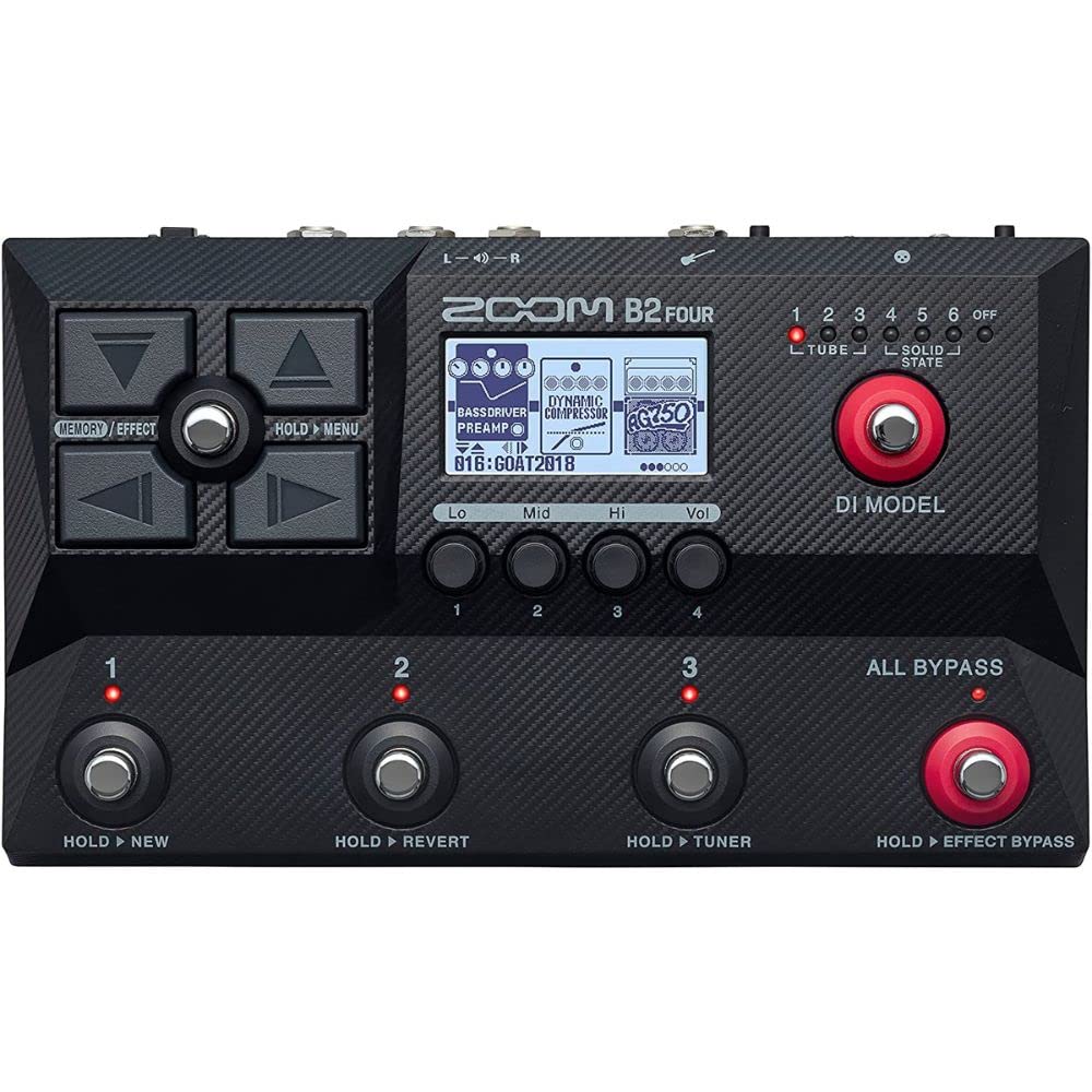 Amazon.com: Zoom B2 Four Amplifier and FX Emulator Pedal Bundle